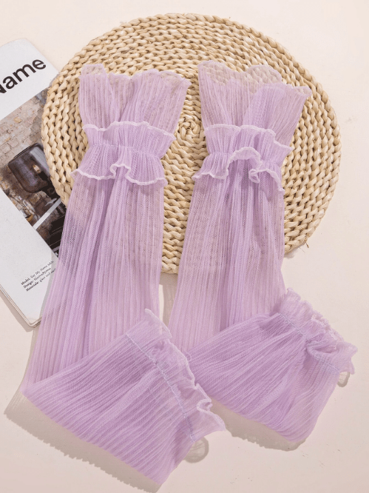 1 Pair Ruched Arm Sleeves - Lolli World Marketplace