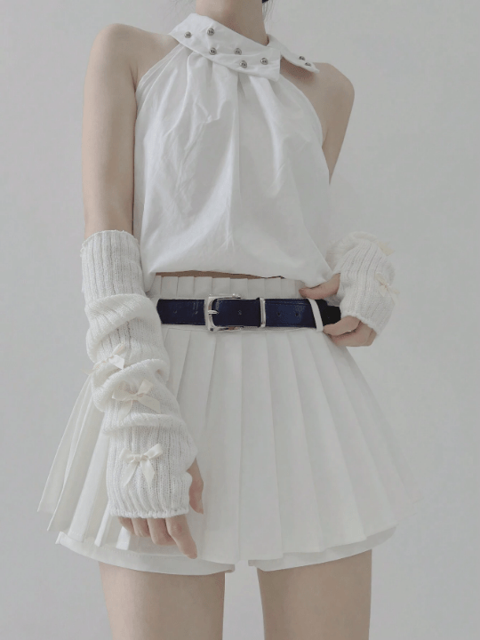 1 Pair Women's Y2k Style Lace Arm Sleeves Butterfly Bowknot Decor Fingerless Gloves, For Gothic/Punk Knitted Mittens, Suitable For Cosplay/Party/Dating/Music Festival - Lolli World Marketplace