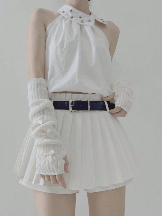 1 Pair Women's Y2k Style Lace Arm Sleeves Butterfly Bowknot Decor Fingerless Gloves, For Gothic/Punk Knitted Mittens, Suitable For Cosplay/Party/Dating/Music Festival - Lolli World Marketplace