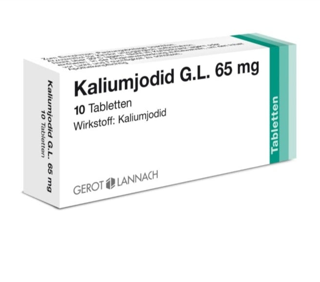Potassium iodide G.L. Pharma, Tablet 65 mg 10 pcs