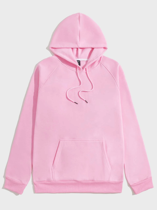 ROMWE Street Life Guys Kangaroo Pocket Drawstring Hoodie