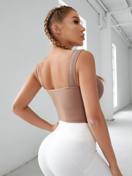 Yoga Basic Medium Support Seamless Sports Bra