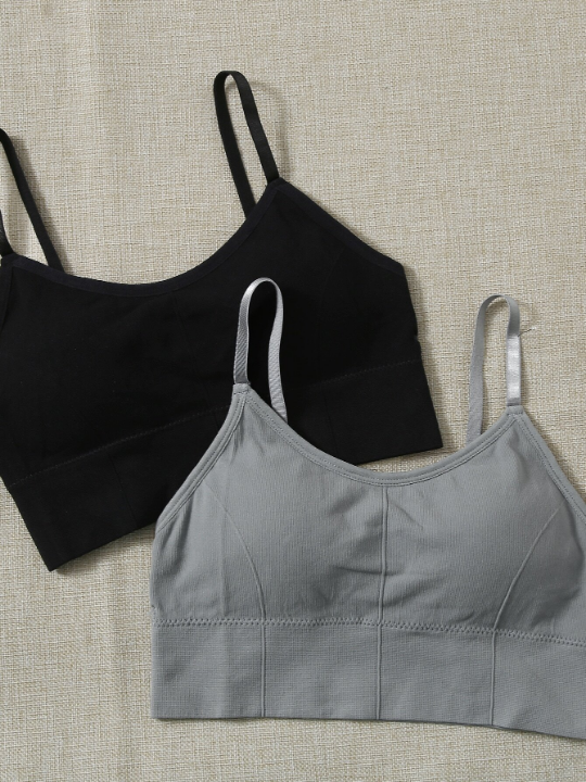 Yoga Basic 3pcs Medium Support Solid Sports Bra