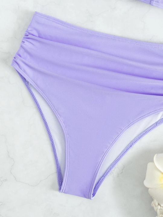 Swim Vcay Ruched Push Up Bikini Swimsuit