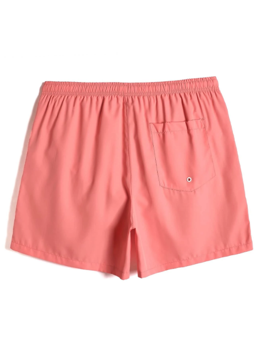 Manfinity Swimmode Men Drawstring Waist Windbreaker Swim Trunks