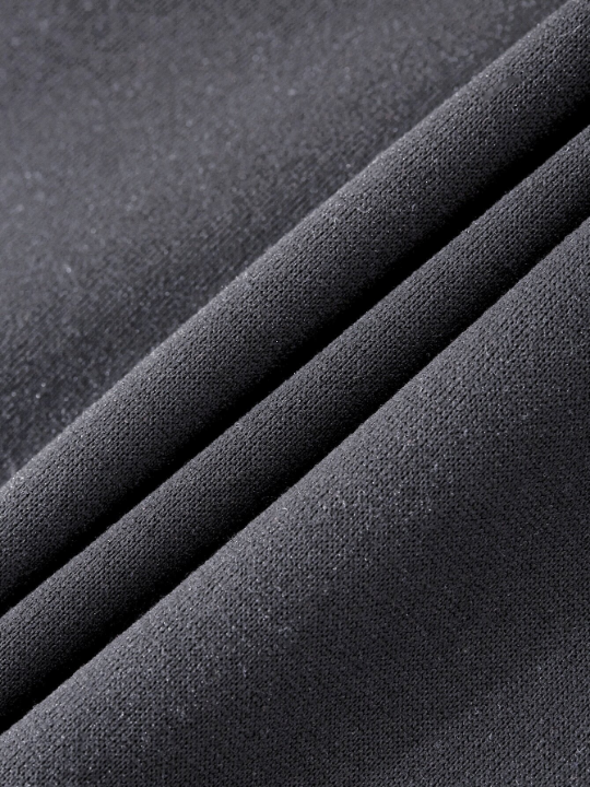 Men Kangaroo Pocket Drawstring Thermal Hoodie