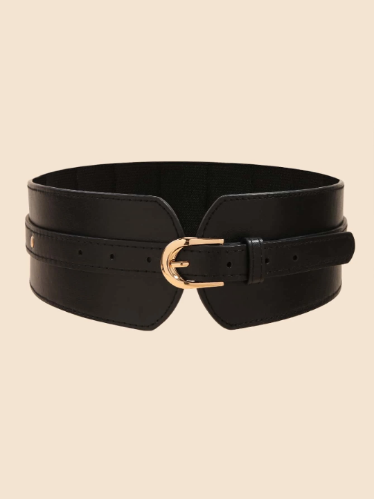 1pc Multicolor Single-buckle Women's Waist Belt For Dress, Daily Wear