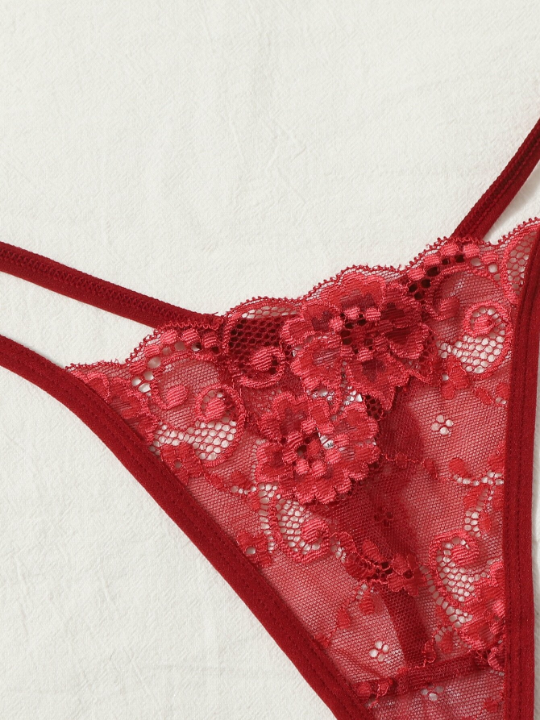 Classic Sexy 3pack Floral Lace Thong