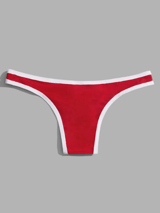 Men Contrast Binding Brief