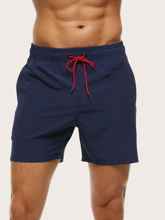 Manfinity Swimmode Men Drawstring Waist Swim Trunks