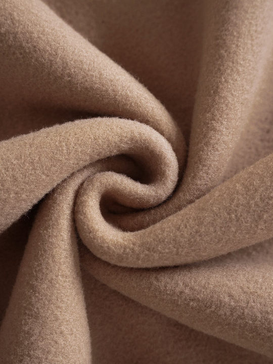 Men Solid Drawstring Pocket Detail Thermal Lined Sweatshirt