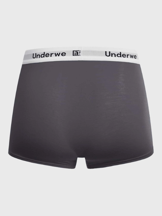 Men 5pcs Letter Graphic Boxer Brief