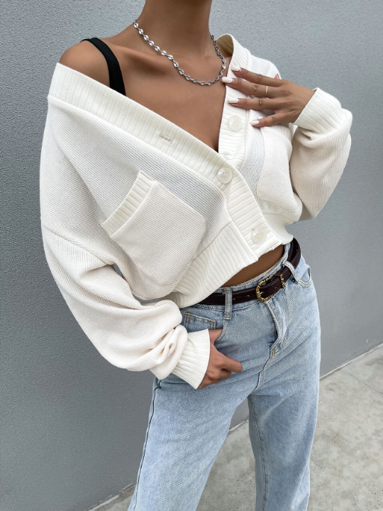 Dual Pocket Drop Shoulder Jacket