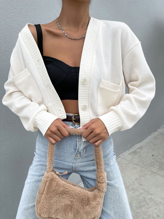 Dual Pocket Drop Shoulder Jacket