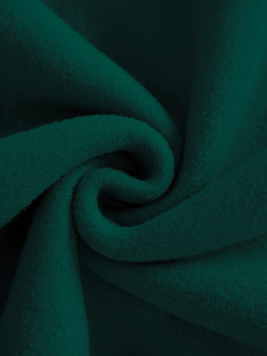 Men Solid Drawstring Pocket Detail Thermal Lined Sweatshirt