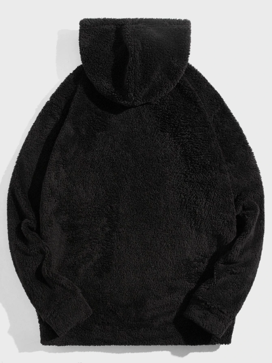 Manfinity Hypemode Men Drawstring Detail Teddy Hoodie