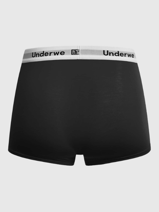 Men 5pcs Letter Graphic Boxer Brief