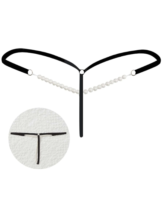 Pearls Beaded Thong