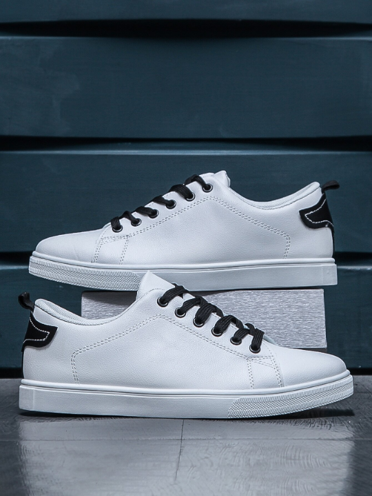 Men Lace-Up Front Skate Shoes Men Business Shoes