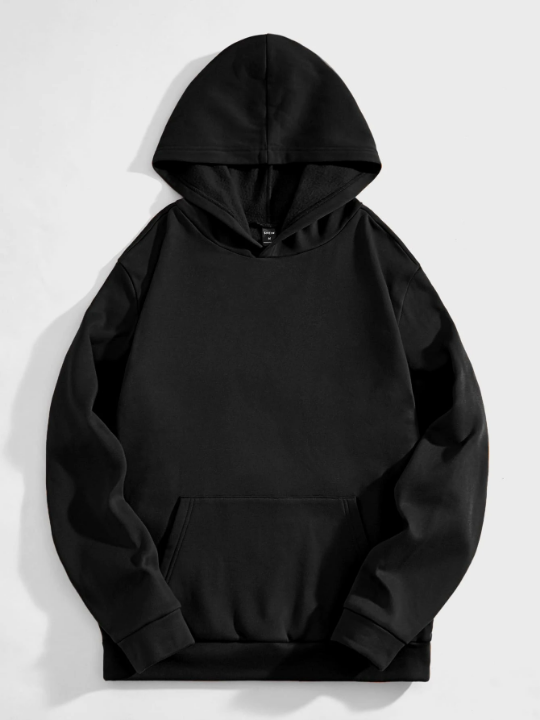 Manfinity Hypemode Men Slogan Graphic Drawstring Hoodie