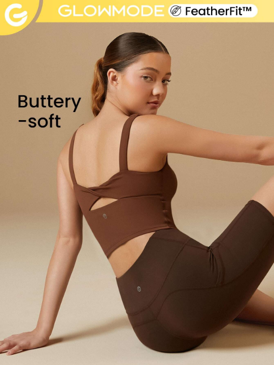 GLOWMODE FeatherFit Twist Back Sports Tank