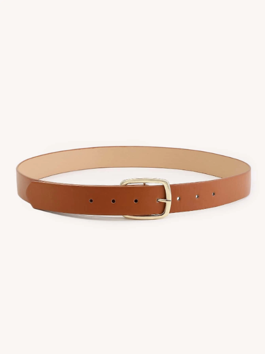 Solid Square Buckle Belt