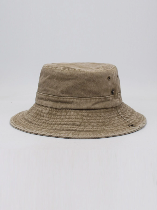 Men Drawstring Detail Bucket Hat Casual
