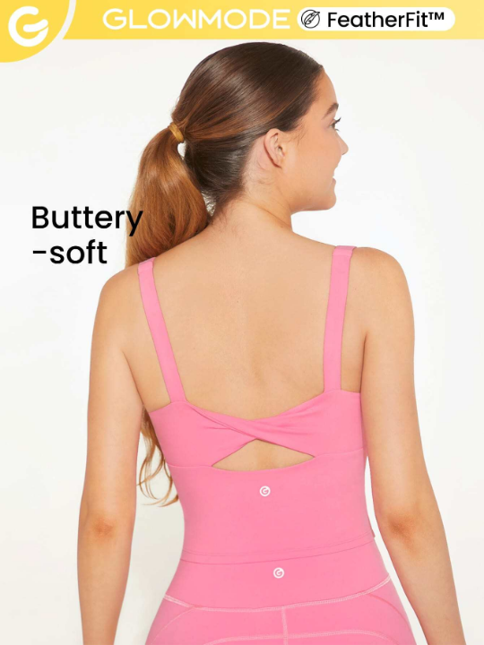 GLOWMODE FeatherFit Twist Back Sports Tank