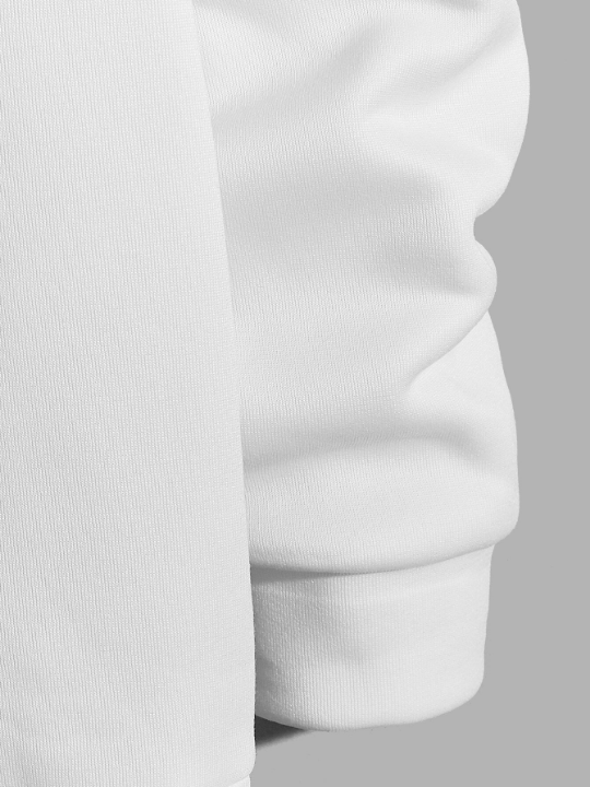 Manfinity Hypemode Men Letter Graphic Drawstring Hoodie