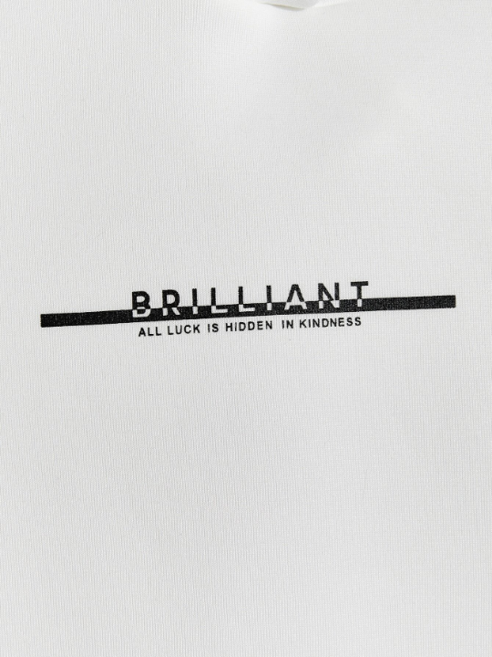 Manfinity Hypemode Men Letter Graphic Drawstring Hoodie