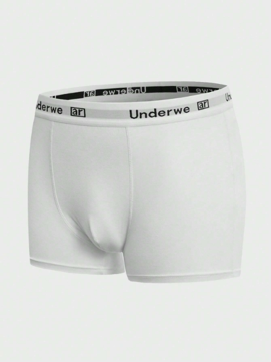 Men 5pcs Letter Graphic Boxer Brief