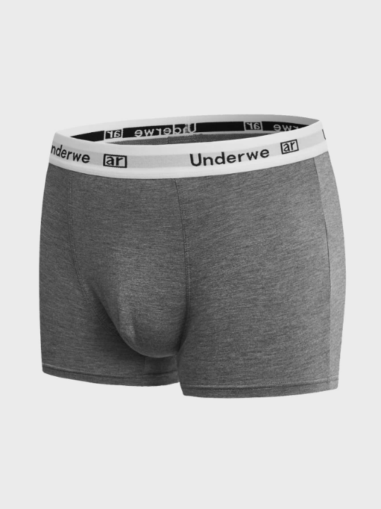 Men 5pcs Letter Graphic Boxer Brief