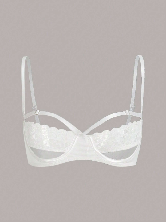 Classic Sexy Floral Lace Cut Out Underwire Bra