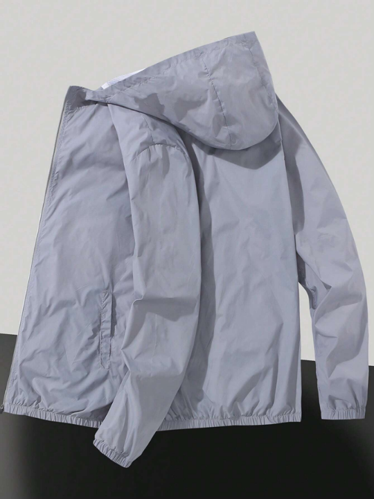 Manfinity Homme Men Zip Up Hooded Jacket Without Tee