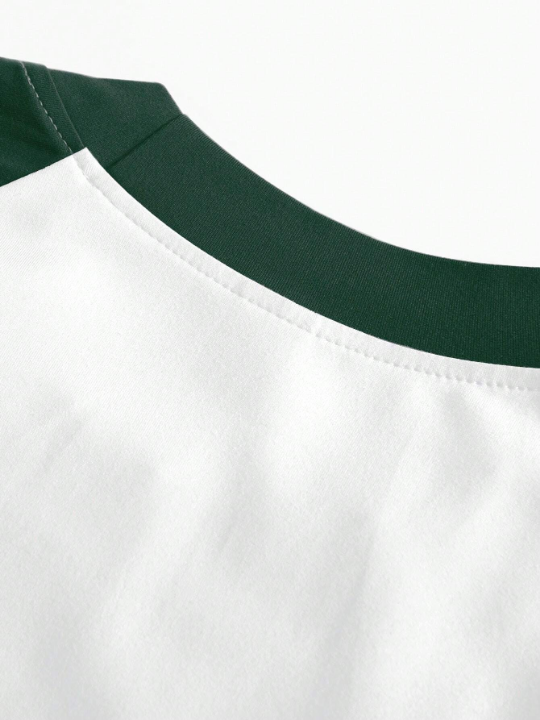 Manfinity Homme Men Colorblock Raglan Sleeve Tee