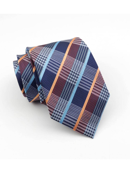 Men Plaid Pattern Tie