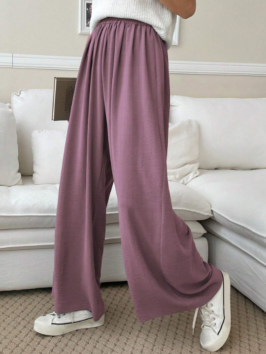 DAZY Solid Wide Leg Pants
