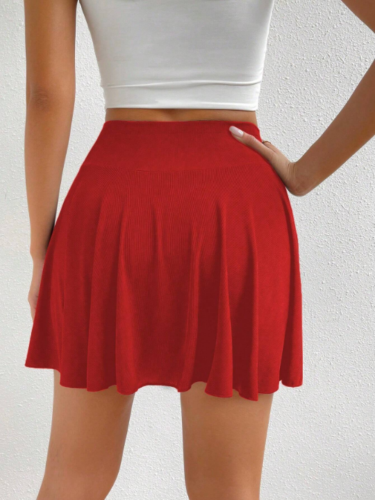 Essnce High Waist Phone Pocket Detail Skort