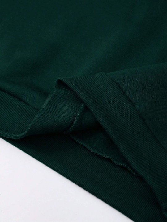 Men Letter Graphic Thermal Lined Hoodie