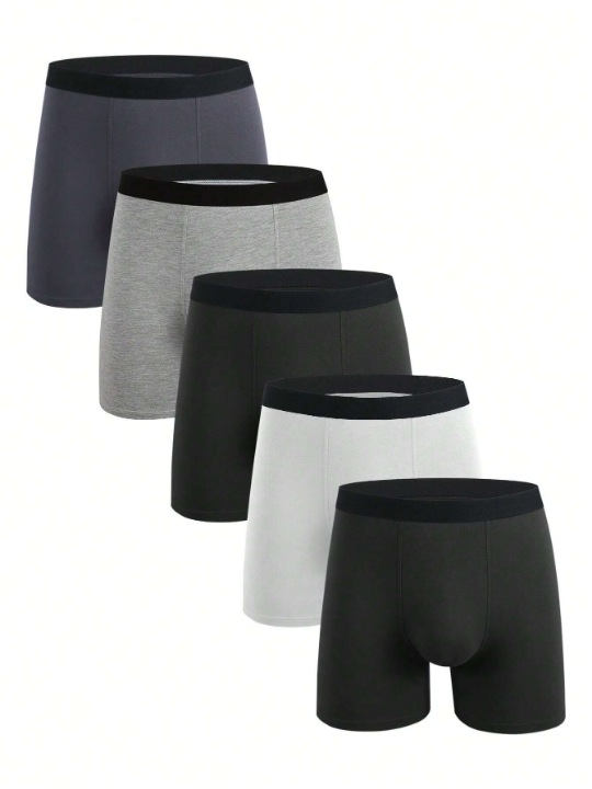 Men 5pcs Tape-waist Boxer Brief