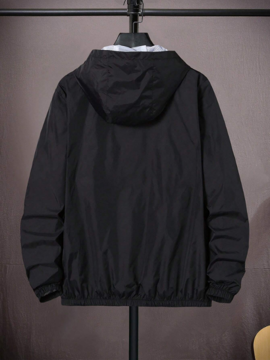 Manfinity Homme Men Zip Up Hooded Jacket Without Tee