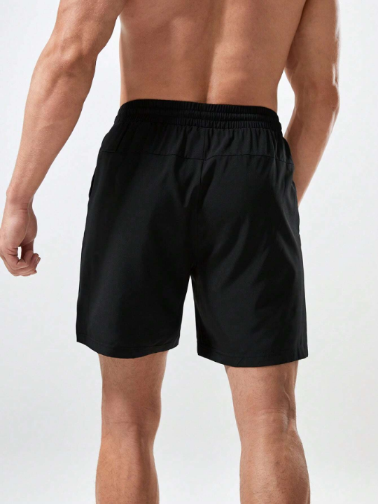 Sport Corelite Men Cattle Print Drawstring Waist Sports Shorts