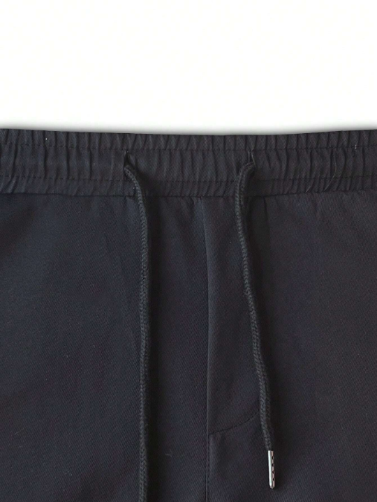 Manfinity Homme Loose Fit Men's Solid Color Straight Leg Pants