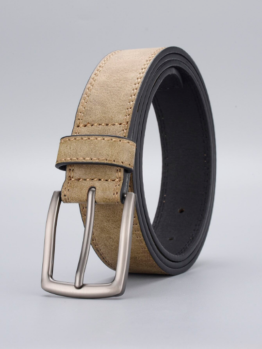 Men Square Buckle Belt