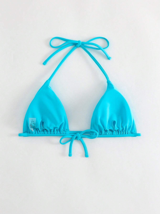 Swim Basics Halter Triangle Bikini Top