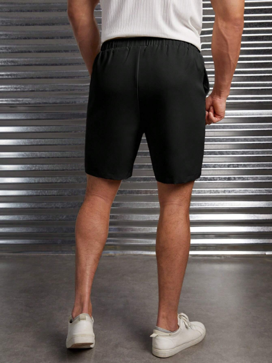 Manfinity Homme Men Drawstring Waist Shorts