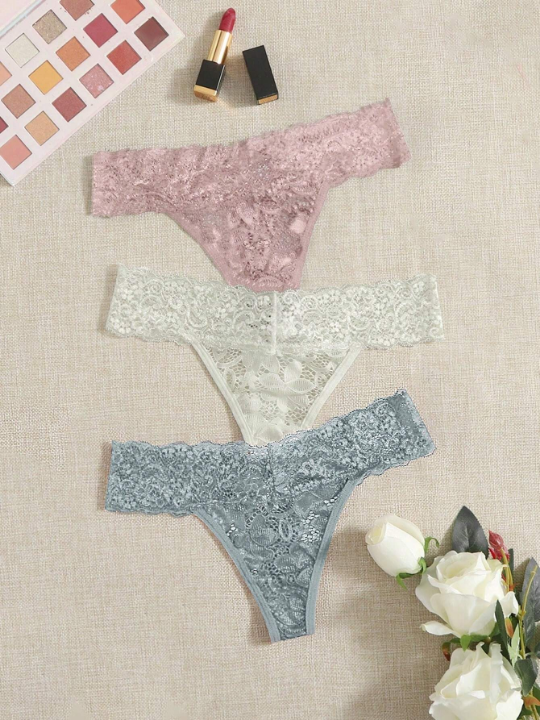 Classic Sexy 3pack Floral Lace Panty