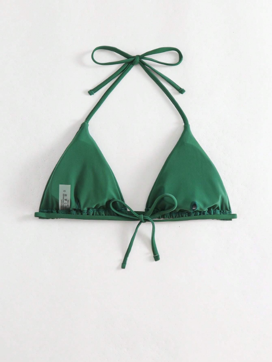 Swim Basics Halter Triangle Bikini Top