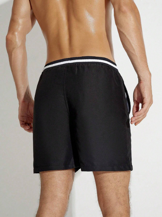 Manfinity Swimmode Men Drawstring Waist Swim Trunks
