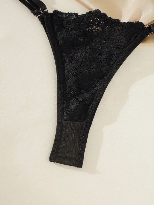 Classic Sexy Floral Lace Underwire Lingerie Set